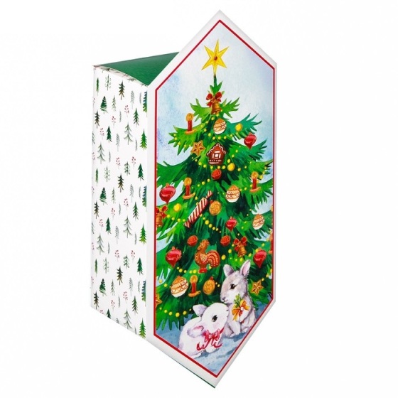 картинка Коробка подарочная складная, 9,3*14,6*5,3 см, Конфета, "Накануне Рождества", 3573487 от магазина Альфанит в Кунгуре