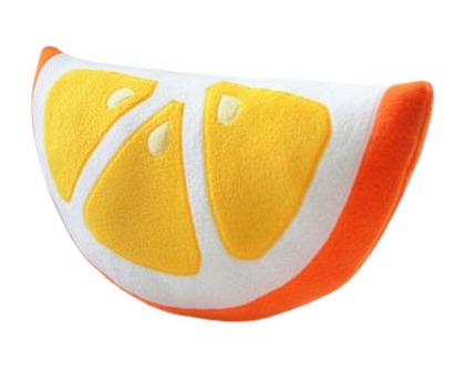 картинка Игрушка-подушка, 59 см, желтый, "Апельсин", Белый и пушистый, 1231-59 от магазина Альфанит в Кунгуре
