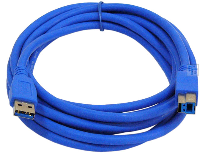 картинка Кабель соединительный для принтера Cablexpert USB 3.0 AM — USB 3.0 BM, 3,0 м, синий, CCP-USB3-AMBM-10 от магазина Альфанит в Кунгуре
