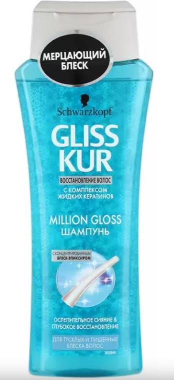 картинка Шампунь для волос 250 мл, "Million Gloss", GlissKur от магазина Альфанит в Кунгуре