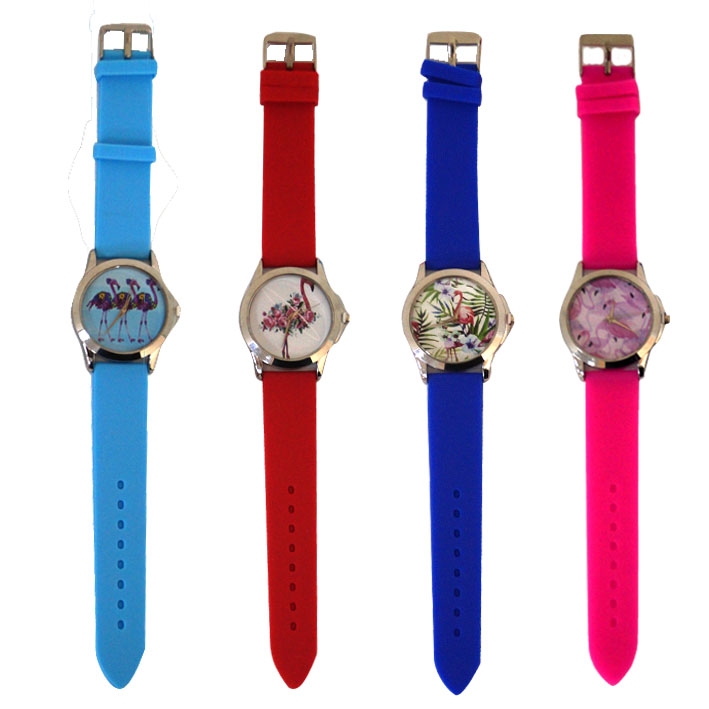 картинка Часы наручные, ремешок силикон, ассорти, "Фламинго", 9289 от магазина Альфанит в Кунгуре