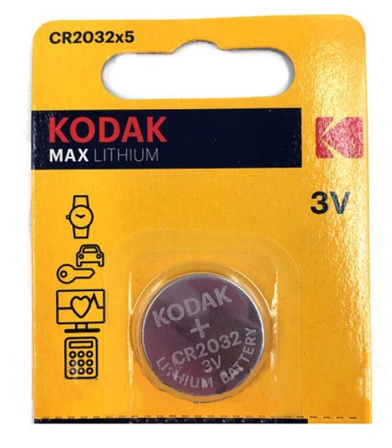 картинка Батарейка CR 2032 круглая, 1*BI, Kodak, 047304 от магазина Альфанит в Кунгуре