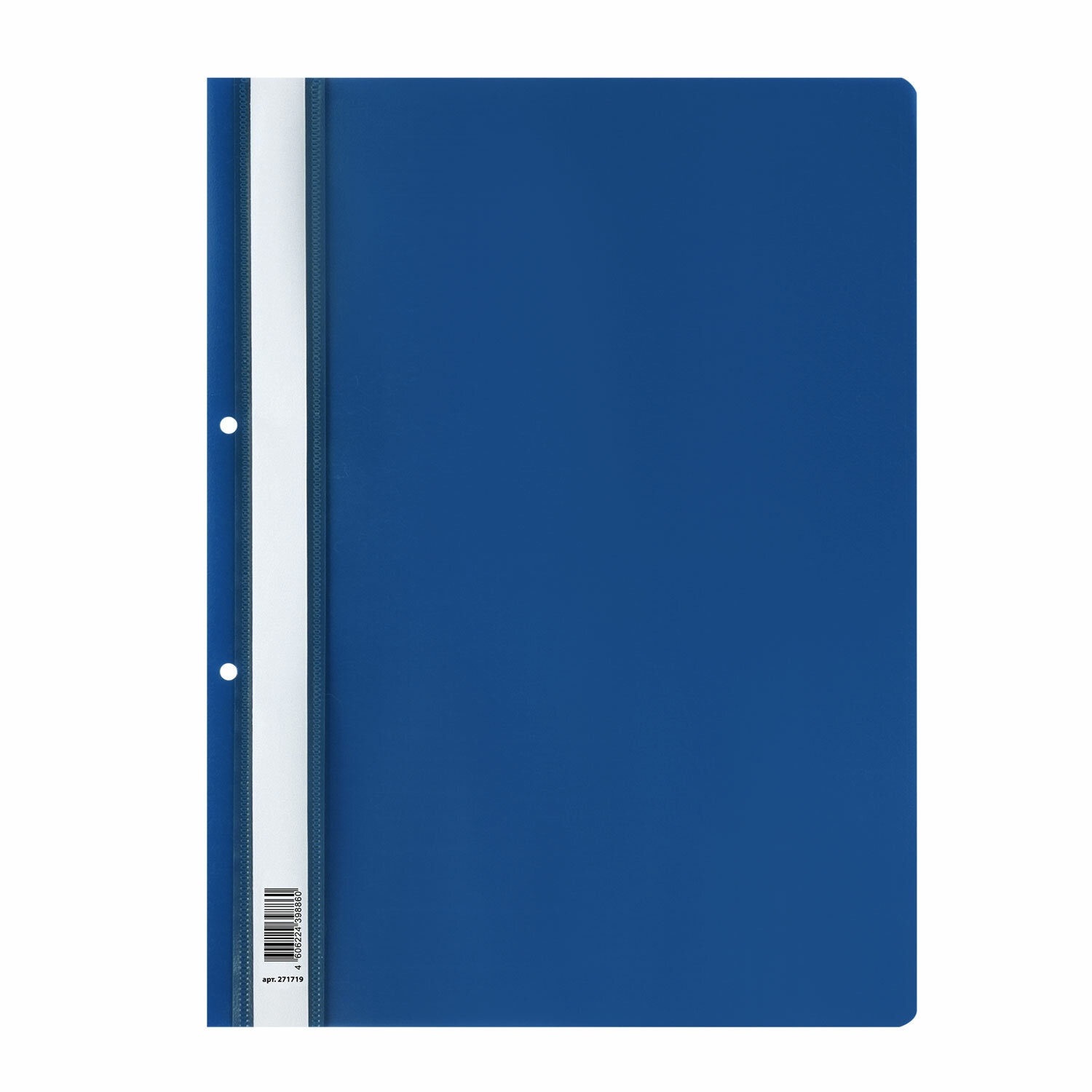 картинка Папка-скоросшиватель с прозрачным верхом, А4, 100/120 мкм, до 100 л, синий, STAFF, 271719 от магазина Альфанит в Кунгуре