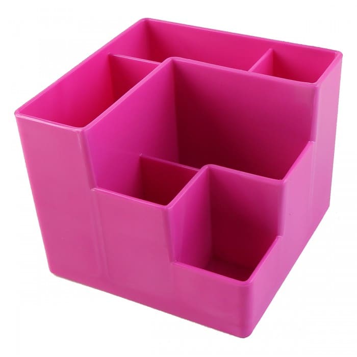 картинка Органайзер настольный, 6 отделов, пластик, розовый, deVente, 4104916 от магазина Альфанит в Кунгуре