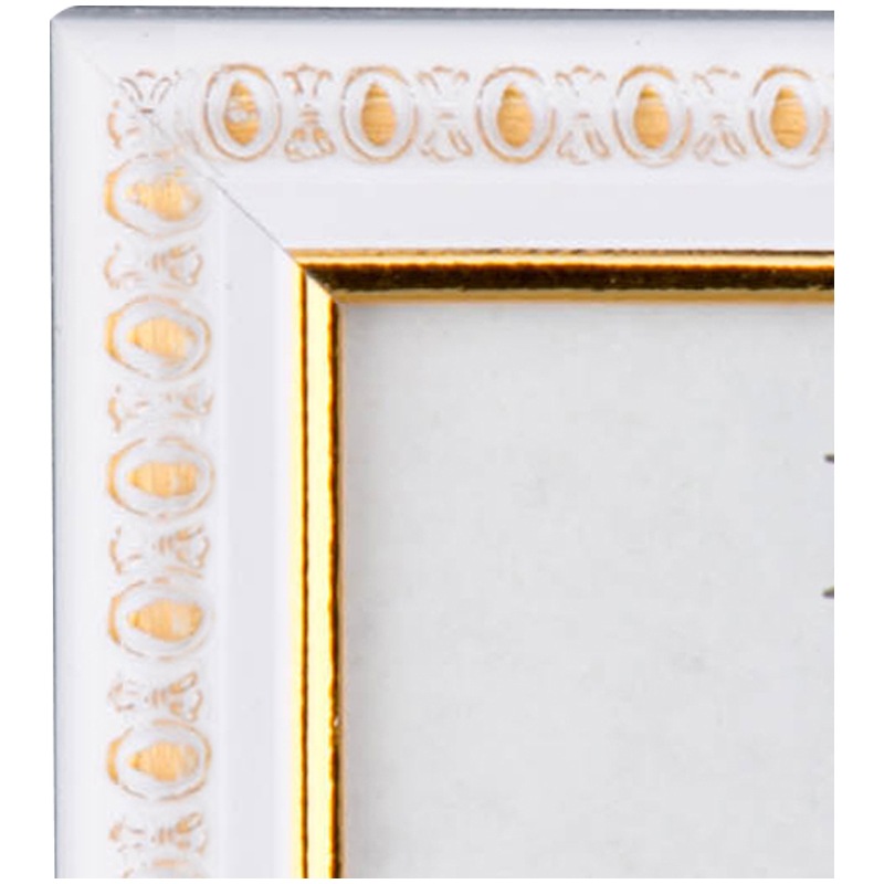 картинка Фоторамка 10*15 см, пластик, белый/золото, "№ 9", OfficeSpace, 247114 от магазина Альфанит в Кунгуре