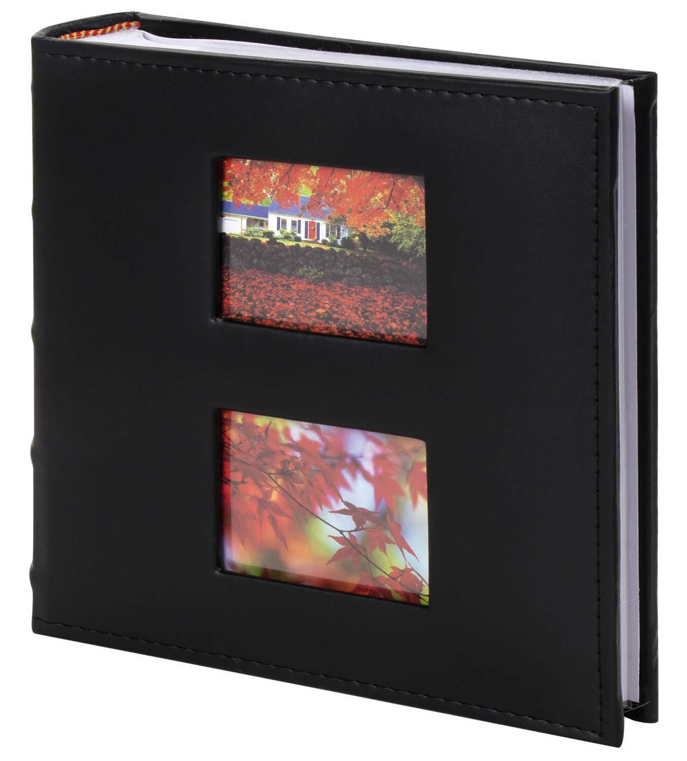 картинка Фотоальбом, 10*15 см, на 200 фото, кожзам, черный, "Autumn", BRAUBERG, 391191 от магазина Альфанит в Кунгуре
