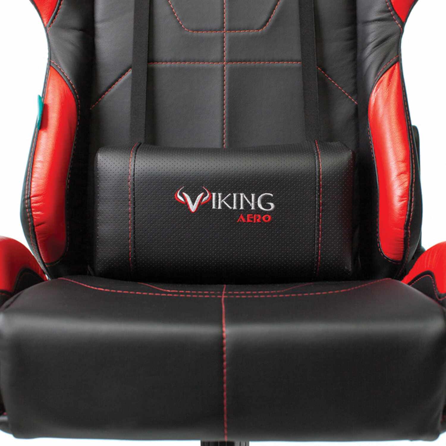 картинка Кресло игровое "Zombie VIKING 5 AERO", экокожа, черный/красный, две подушки, 1216368 от магазина Альфанит в Кунгуре