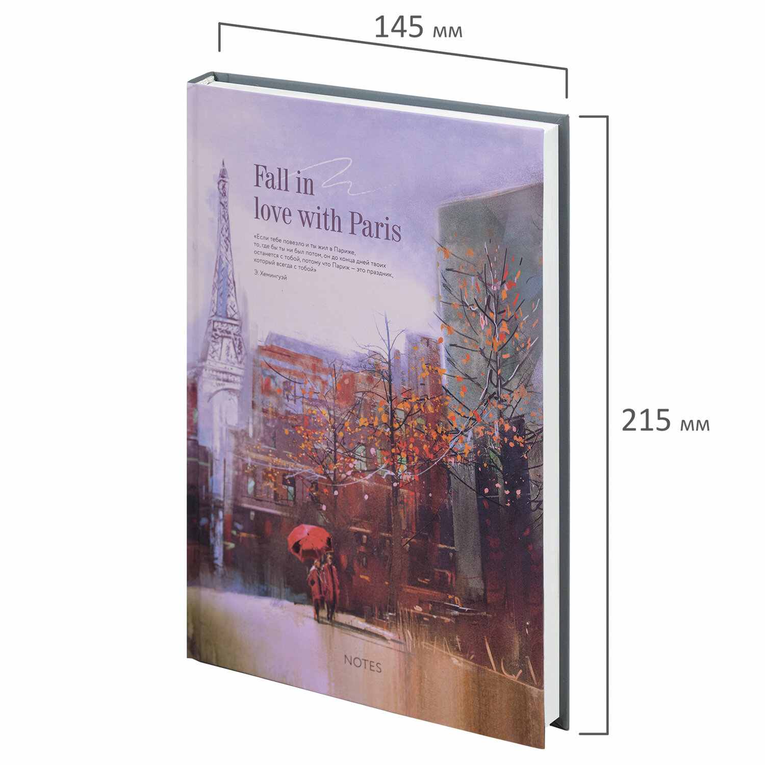 картинка Ежедневник недатированный, А5, 128 л, "Love in Paris", STAFF, 113531 от магазина Альфанит в Кунгуре