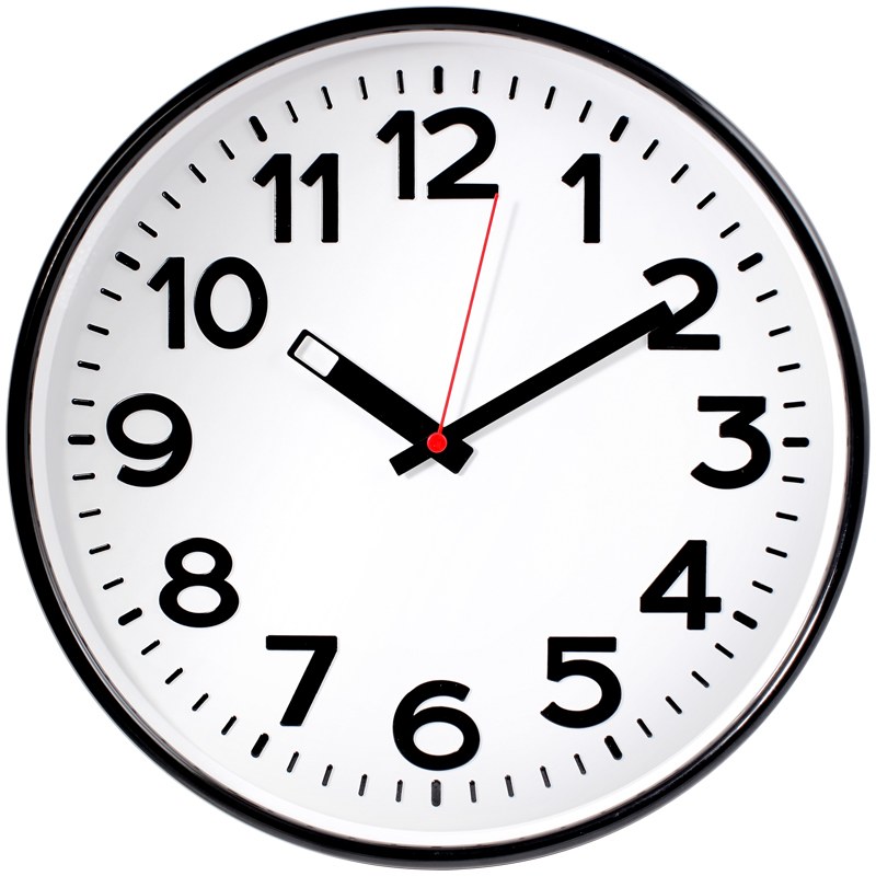 картинка Часы настенные 30*30*5,5 см, черная рамка, плавный ход, круглые, Troyka, 78770783 от магазина Альфанит в Кунгуре
