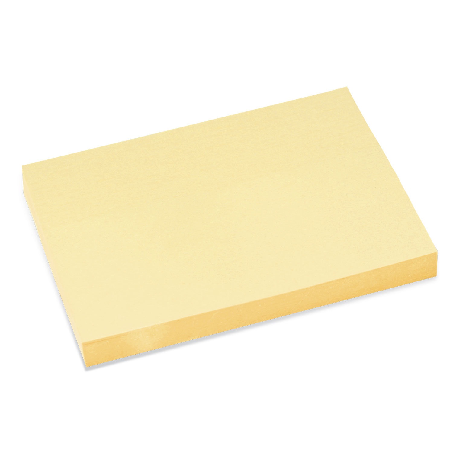 картинка Бумага для заметок с клеевым краем, 7,6*10,2 см, 100 л, желтый пастель, BRAUBERG, 122691 от магазина Альфанит в Кунгуре