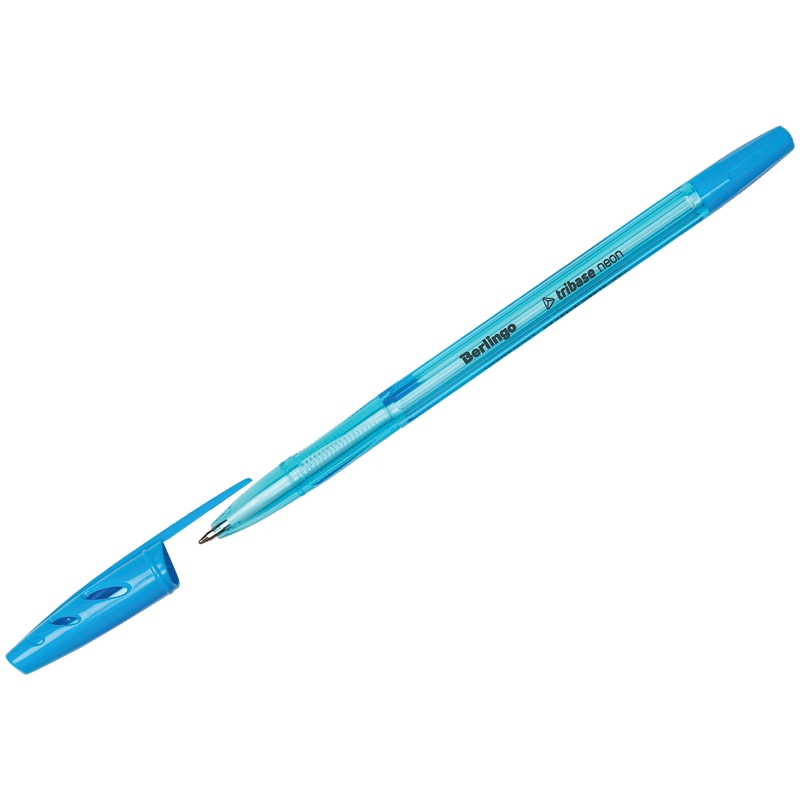 картинка Ручка шариковая, 0,7 мм, синяя, корп. ассорти, "Tribase Neon", Berlingo, CBp_70932 от магазина Альфанит в Кунгуре