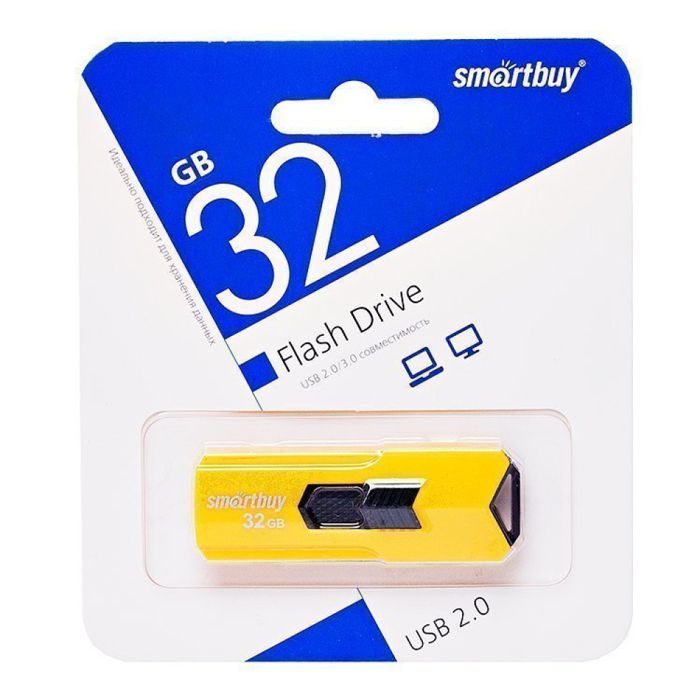 картинка Флеш-диск SmartBuy 32 GB, Stream, желтый, SB32GBST-Y от магазина Альфанит в Кунгуре
