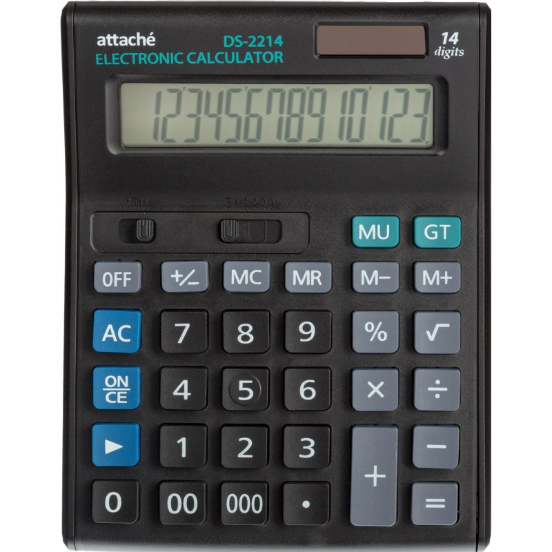 картинка Калькулятор настольный, 14 разрядов, двойное питание, "Economy", Attache, 974206 от магазина Альфанит в Кунгуре