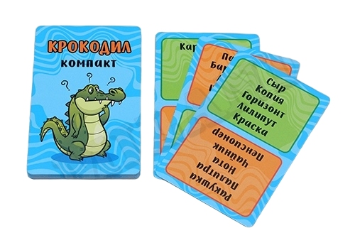 картинка Игра настольная,  32 карточки, 12+, "Крокодил. Компакт", ИН-0659 от магазина Альфанит в Кунгуре