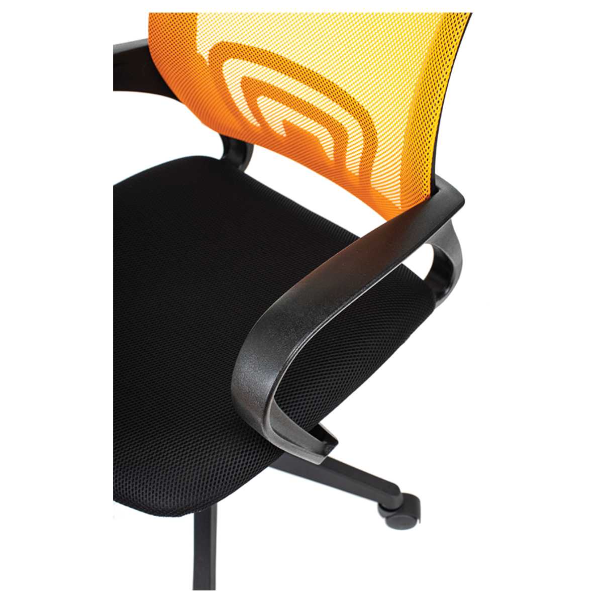 картинка Кресло офисное Helmi "Airy HL-M95", ткань/сетка, оранжевый, 348708 от магазина Альфанит в Кунгуре