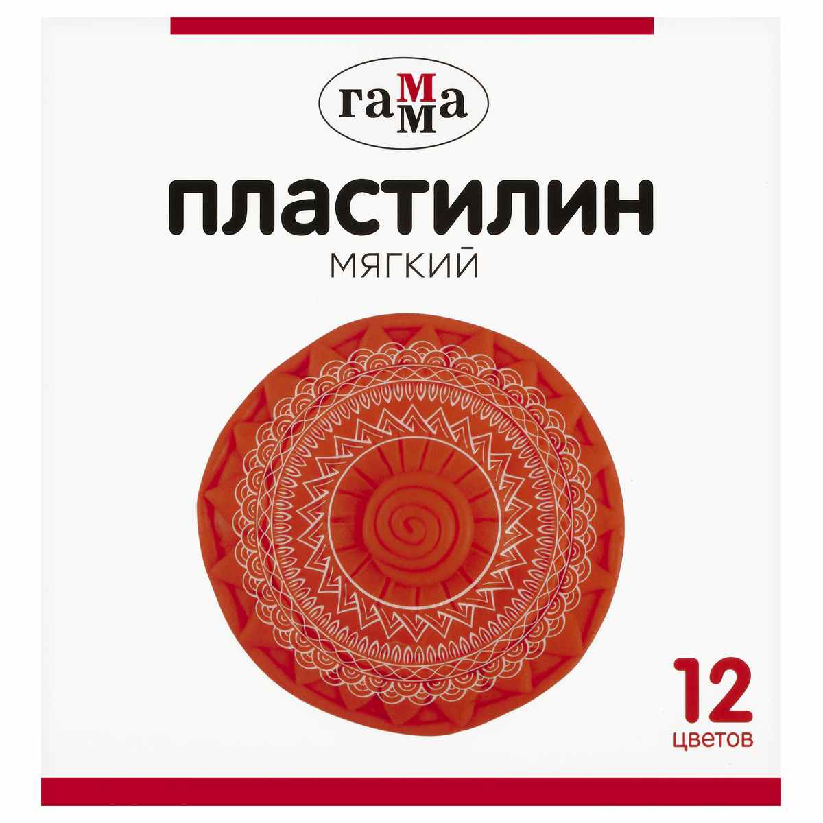 картинка Пластилин, 12 цв, 12 шт, 240 гр, со стеком, Гамма, 2001241_12 от магазина Альфанит в Кунгуре