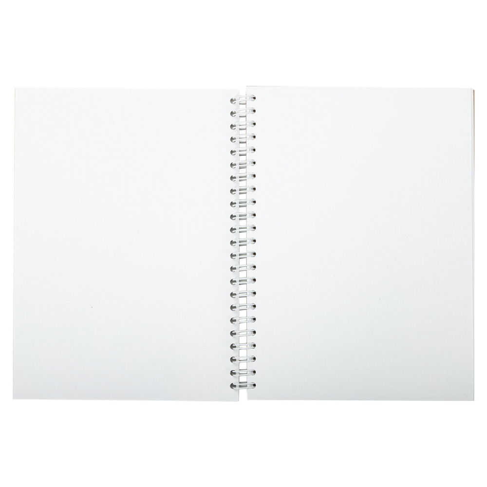 картинка Скетчбук, А5, 60 л, спираль, акварельная, белая, черная, крафт, "Art", BRAUBERG, 115066 от магазина Альфанит в Кунгуре