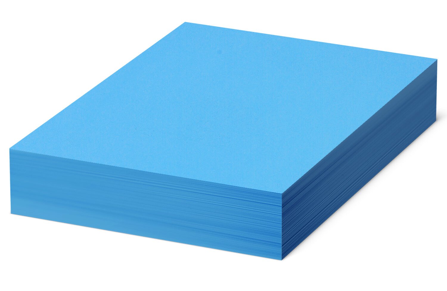 картинка Бумага офисная цветная, А4, 500 л, 1 цв, 80 г/м2, синий интенсив, BRAUBERG, 115214 от магазина Альфанит в Кунгуре
