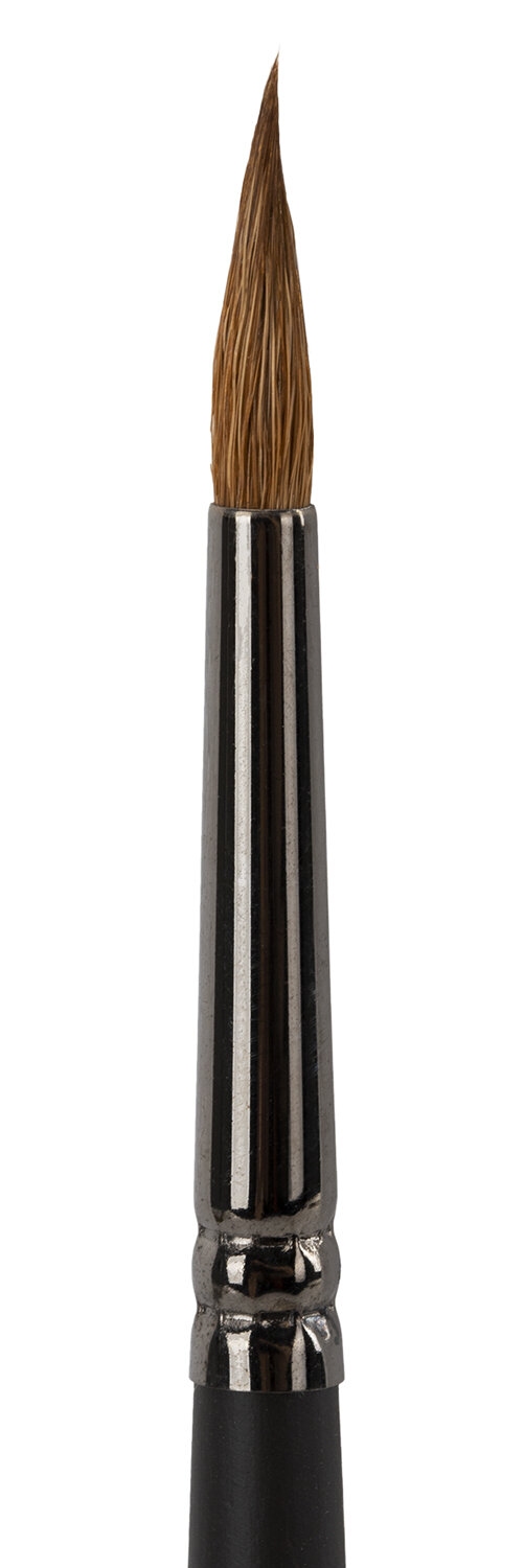 картинка Кисть художественная № 4, колонок, круглая, длинная ручка, BRAUBERG ART, 200925 от магазина Альфанит в Кунгуре