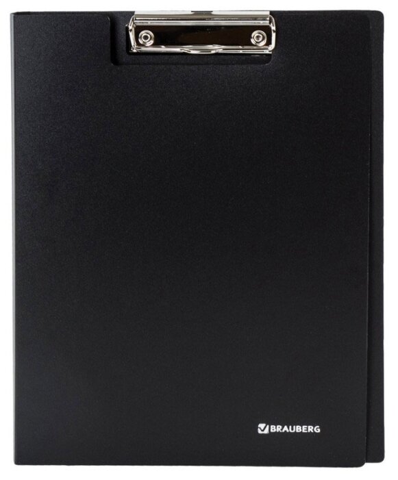 картинка Папка-планшет с верхним прижимом, А4, черный, BRAUBERG, 221488 от магазина Альфанит в Кунгуре
