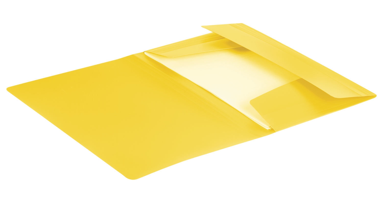 картинка Папка на резинке, А4, 500 мкм, до 300 л, пластик, желтый, "Office", BRAUBERG, 228082 от магазина Альфанит в Кунгуре