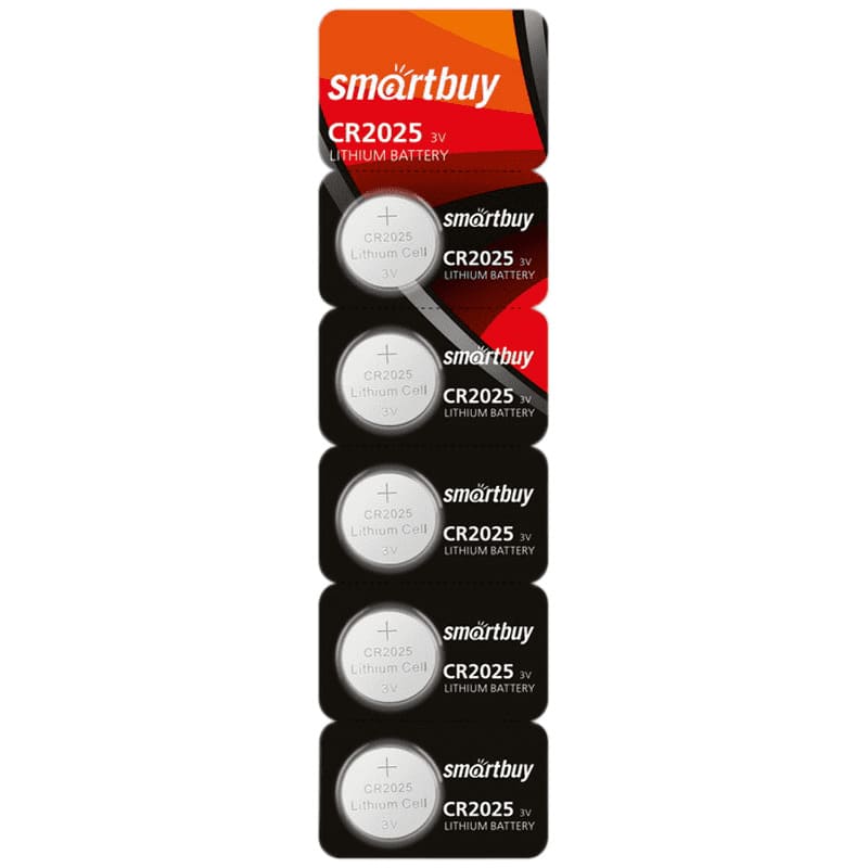 картинка Батарейка CR 2025 круглая, 1*BI, SmartBuy, SBBL-2025-5B от магазина Альфанит в Кунгуре