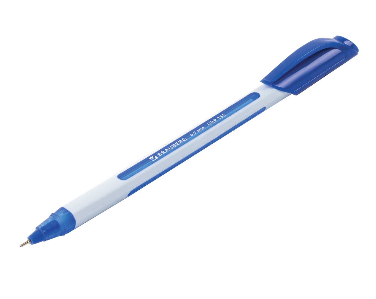 картинка Ручка шариковая, 0,7 мм, синяя, корп. ассорти, "Extra Glide Soft White", BRAUBERG, 142927 от магазина Альфанит в Кунгуре