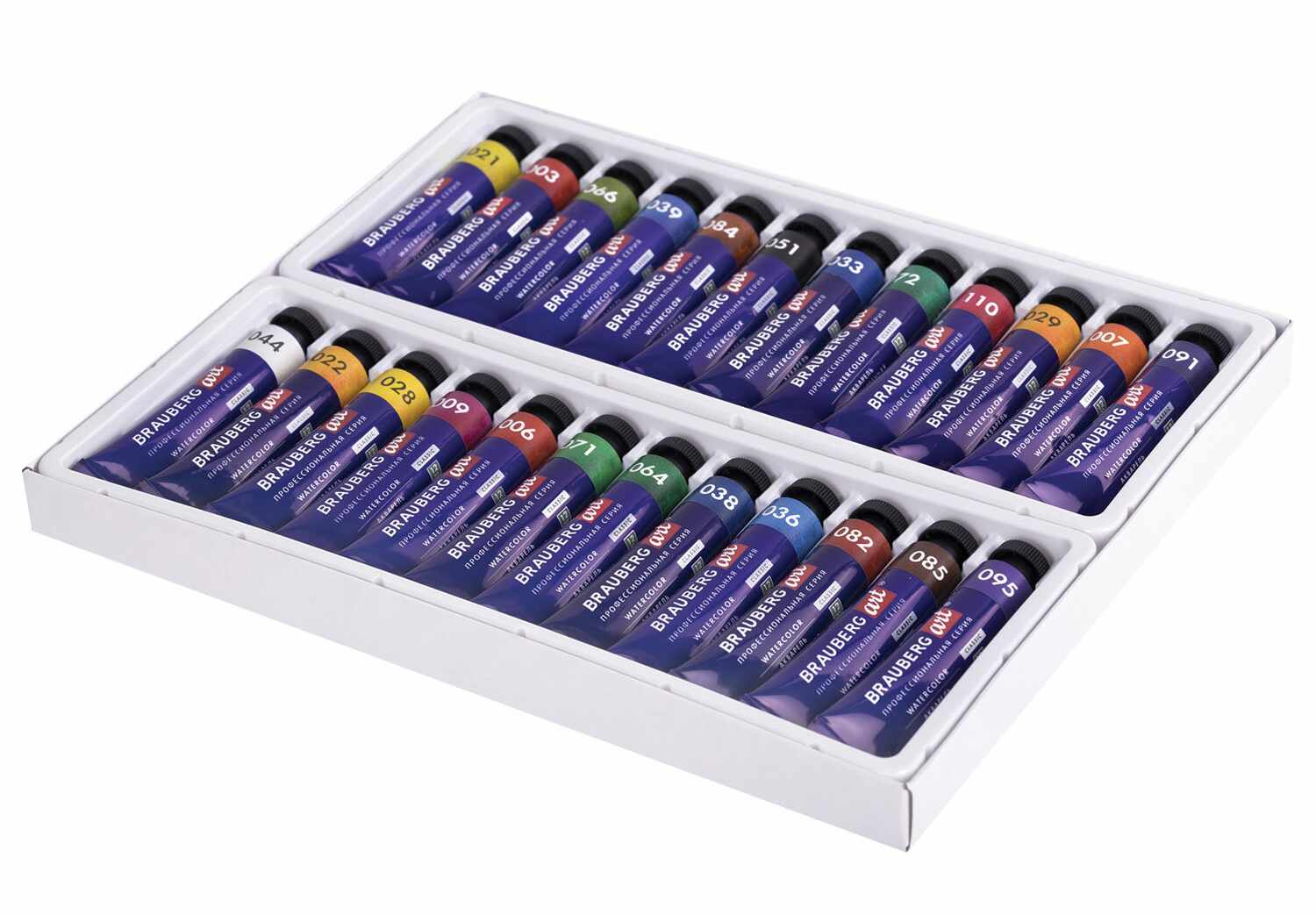 картинка Краски акварельные художественные, 24 цв, 24 шт по 12 мл, туба, "Classic", BRAUBERG ART, 191765 от магазина Альфанит в Кунгуре