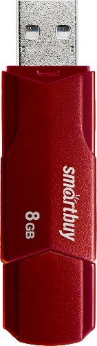картинка Флеш-диск SmartBuy 8 GB USB 2.0, Clue, бордовый, SB8GBCLU-BG от магазина Альфанит в Кунгуре
