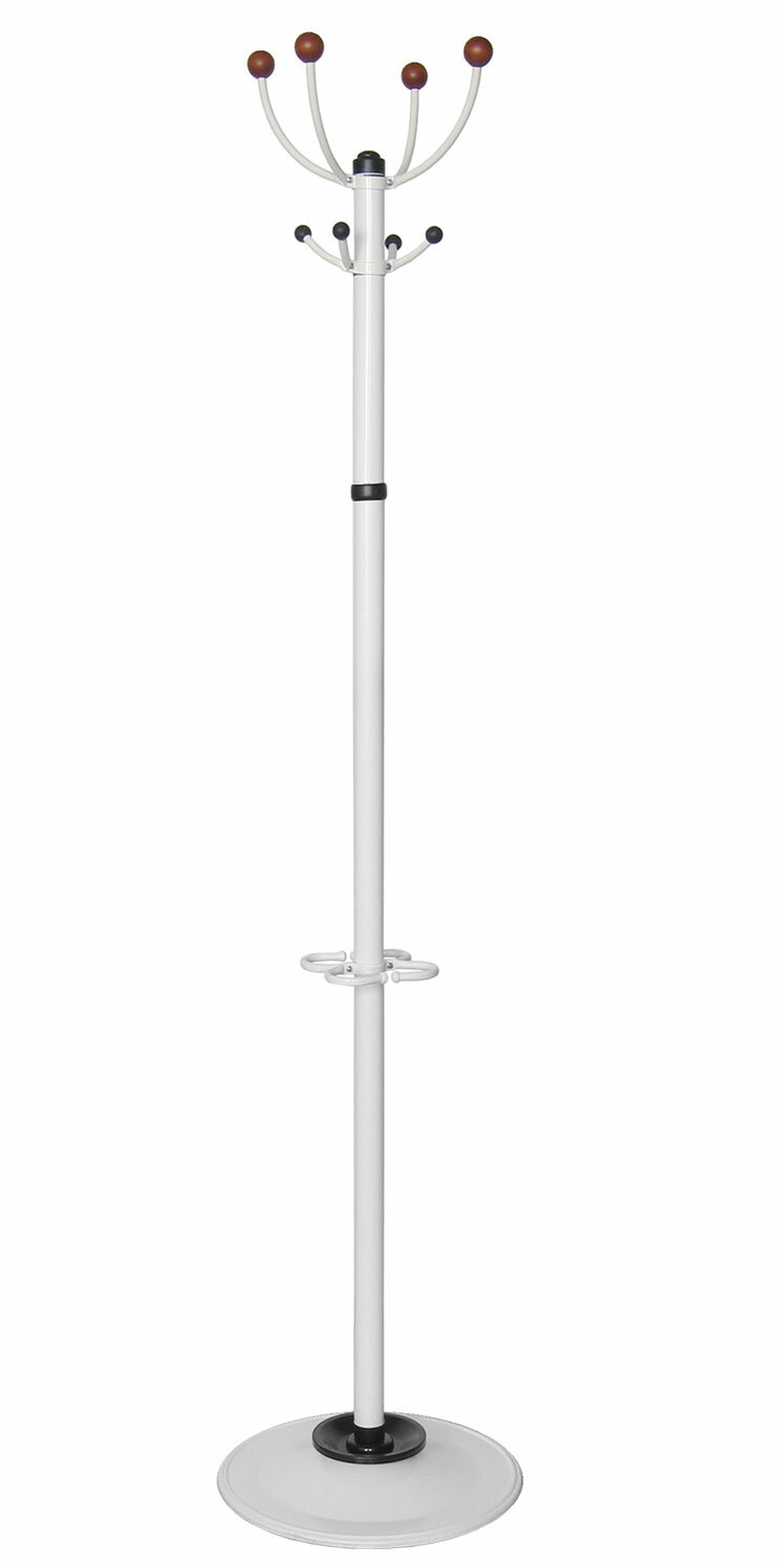 картинка Вешалка-стойка, 1,79 м, металл, белый, 4 крючка, "Квартет-З", Титан, 607717 от магазина Альфанит в Кунгуре