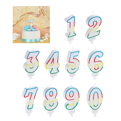 картинка Свеча для торта в форме цифр, от 0 до 9, "Капитан Весельчак", 506-192 от магазина Альфанит в Кунгуре