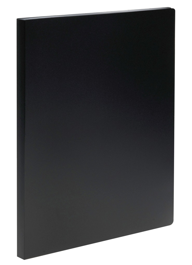 картинка Папка 20 файлов, А4, 500 мкм, корешок 14 мм, черный, СТАММ, ММ-32196 от магазина Альфанит в Кунгуре