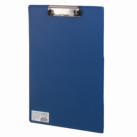 картинка Доска-планшет с верхним прижимом, А4, картон, синий, "Comfort", BRAUBERG, 222659 от магазина Альфанит в Кунгуре