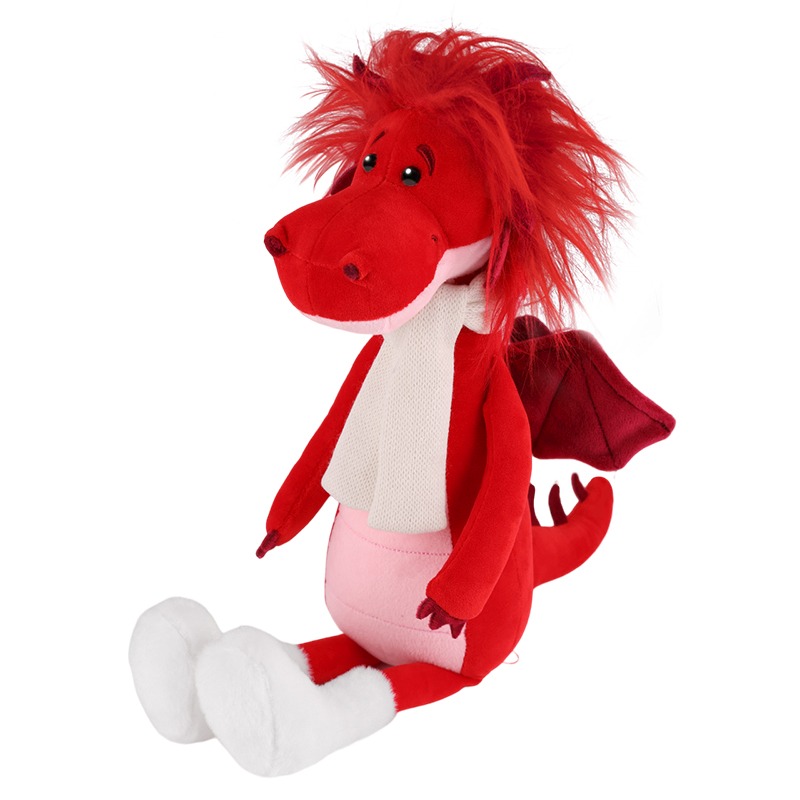 картинка Игрушка мягкая, 55 см, в шарфике и валенках, "Дракон Руби", MT-MRT012309-2-30 от магазина Альфанит в Кунгуре