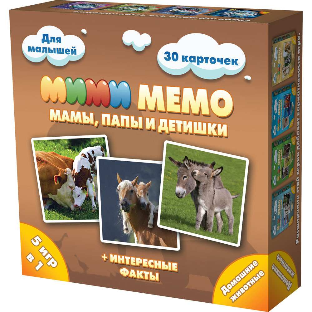 картинка МЕМО, 30 карточек, "Мими. Домашние животные", Нескучные игры, 8051 от магазина Альфанит в Кунгуре