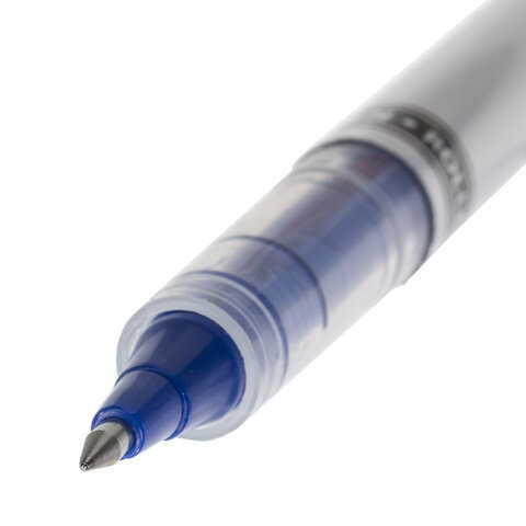 картинка Ручка шариковая роллер, 0,5 мм, синяя, корп. серебро, "Control", BRAUBERG, 141554 от магазина Альфанит в Кунгуре