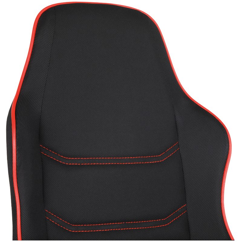 картинка Кресло игровое Helmi "Red line HL-S09", ткань, черный/красный, 306175 от магазина Альфанит в Кунгуре