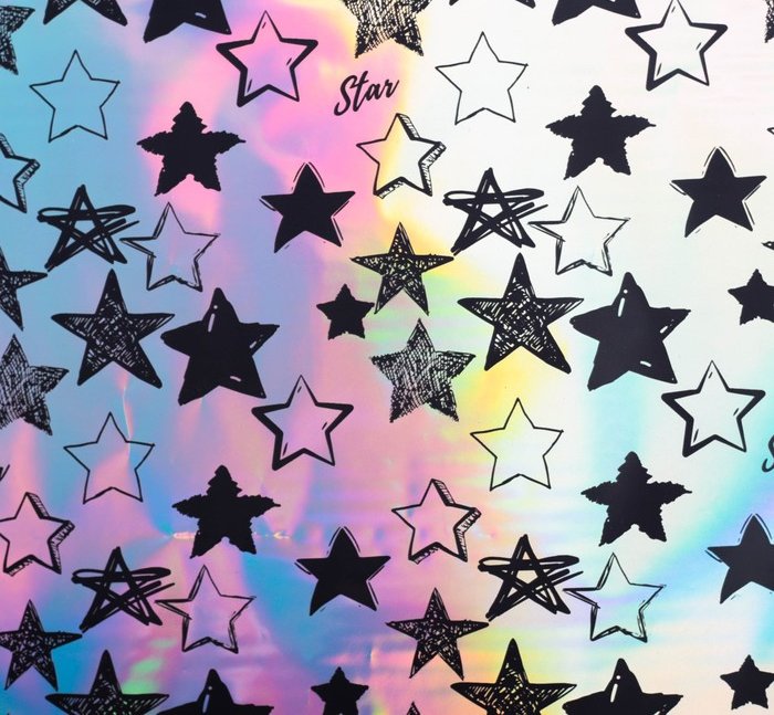 картинка Пленка упаковочная, 70*100 см, фольга, "Голография. Starry sky", 4005166 от магазина Альфанит в Кунгуре