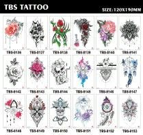 картинка Татуировки переводные, "Цветы 2", WS008-2 от магазина Альфанит в Кунгуре