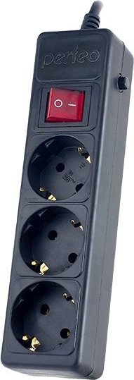 картинка Сетевой фильтр Perfeo Power, 3 розетки, 1,8 м, черный, PF_A4664 от магазина Альфанит в Кунгуре