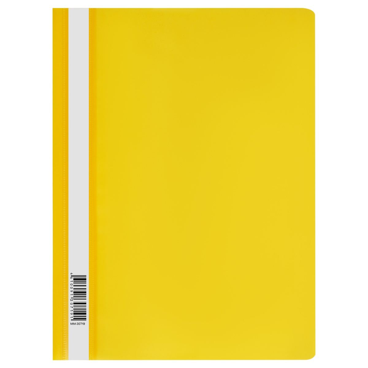картинка Папка-скоросшиватель с прозрачным верхом, А4, 180 мкм, пластик, желтый, СТАММ, ММ-30719 от магазина Альфанит в Кунгуре