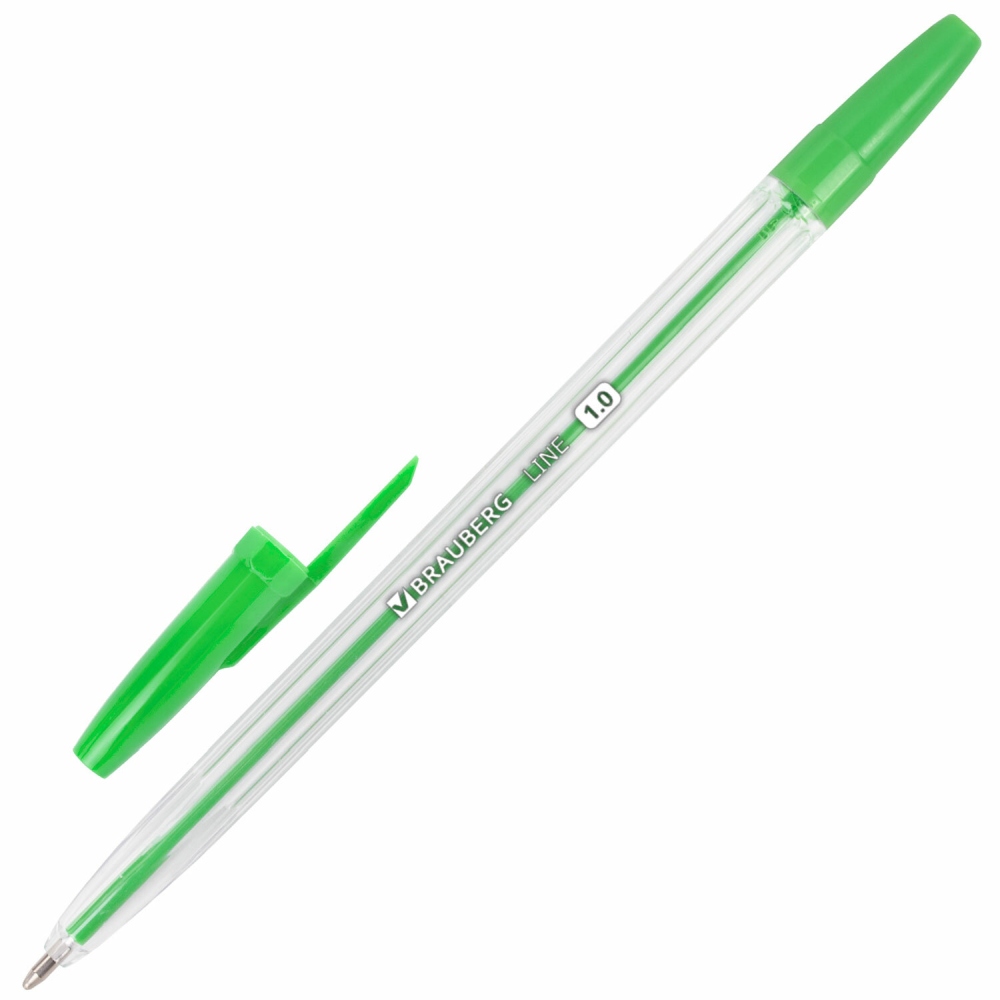картинка Набор шариковых ручек, 6 шт, 6 цв, 1,0 мм, ассорти, "Line", BRAUBERG, 142819 от магазина Альфанит в Кунгуре