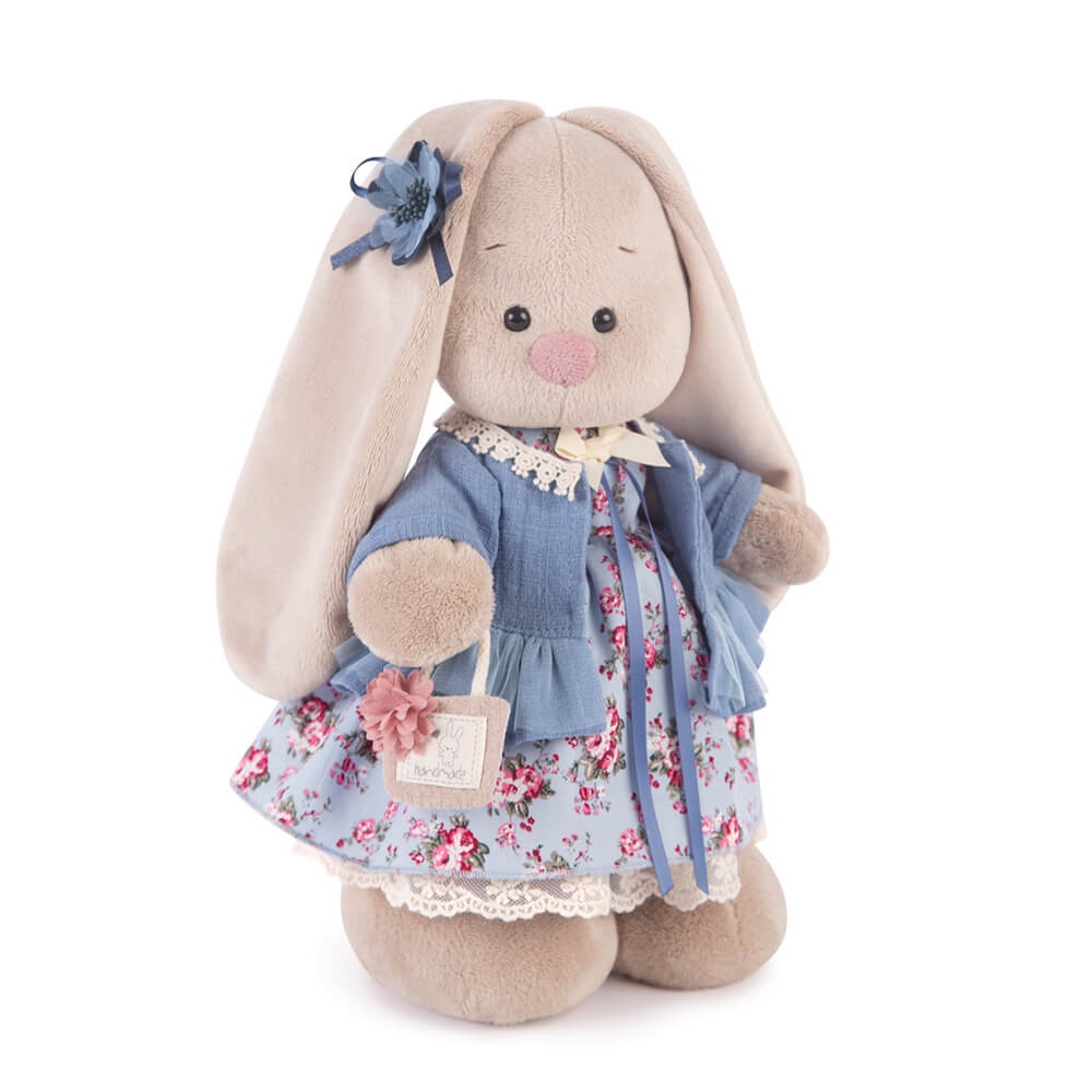 картинка Игрушка мягкая, 32 см, голубой василек (большая), "Зайка Ми", Budi Basa, StM-215 от магазина Альфанит в Кунгуре