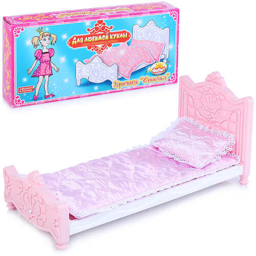 картинка Мебель для кукол, "Кровать Сонечка", с-131-ф от магазина Альфанит в Кунгуре