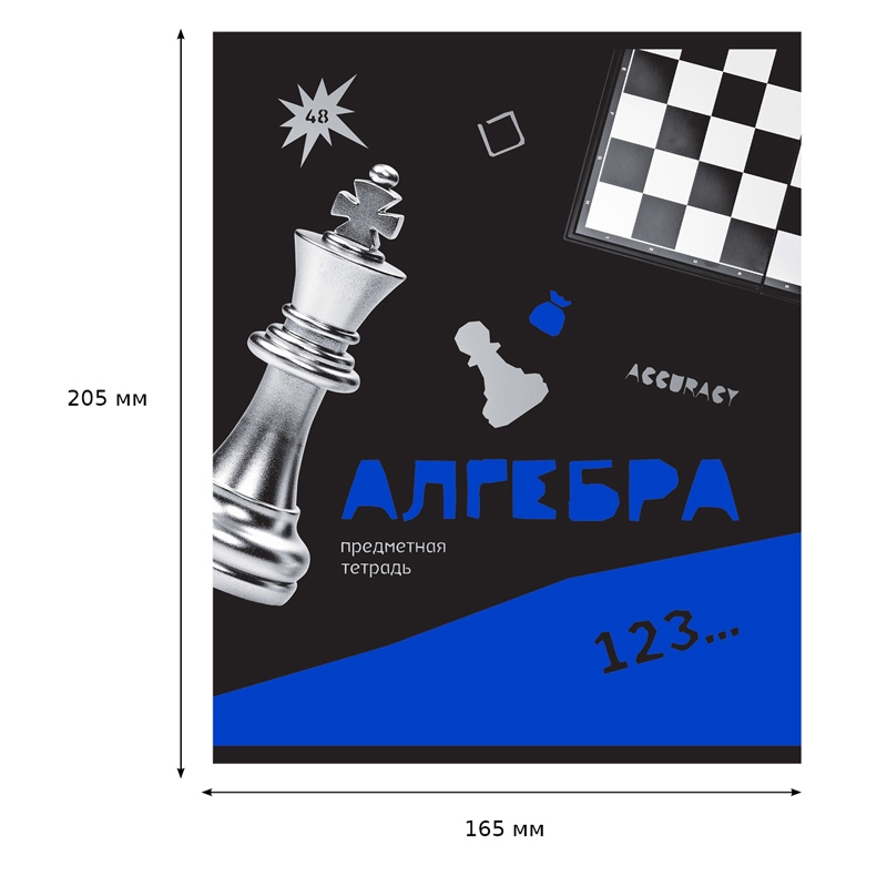 картинка Тетрадь предметная 48 л, А5, "Blue panton. Алгебра", BG, ТП5ск48_м 11618 от магазина Альфанит в Кунгуре