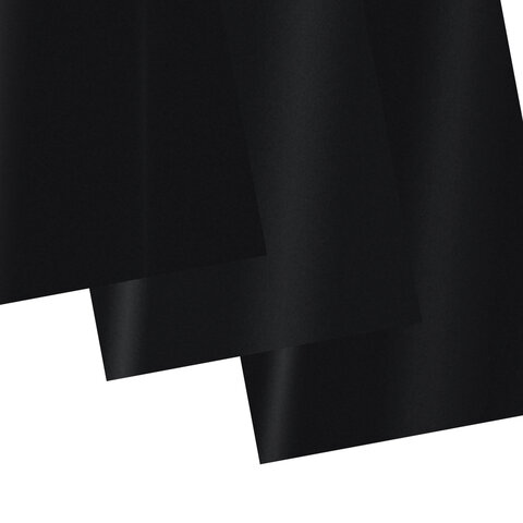 картинка Обложки для переплета 100 шт, А4, 250 г/м2, картон, черный, тиснение под лен, BRAUBERG, 530841 от магазина Альфанит в Кунгуре