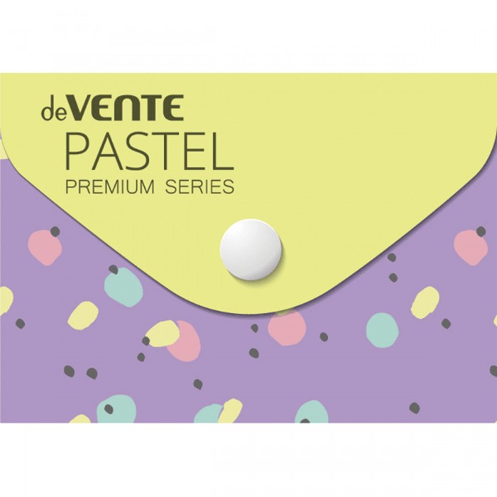 картинка Папка-конверт на кнопке, А7, 150 мкм, "Pastel", deVente, 3071534 от магазина Альфанит в Кунгуре