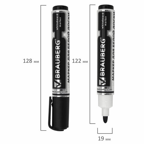 картинка Набор маркеров для доски, 4 шт, 4 цв, 5 мм, "Neo", BRAUBERG, 150491 от магазина Альфанит в Кунгуре