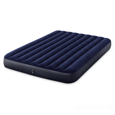 картинка Матрас надувной, 152*203*25 см, "Classic downy (Fiber tech) Квин", Intex, 64759 от магазина Альфанит в Кунгуре