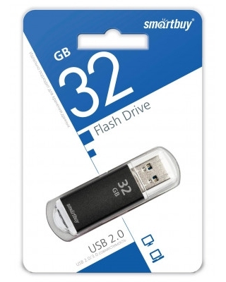 картинка Флеш-диск SmartBuy 32 GB, V-Cut, черный, SB32GBVC-K от магазина Альфанит в Кунгуре